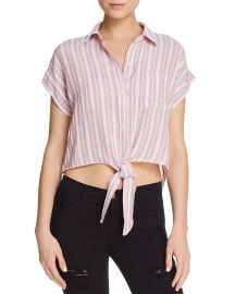 Rails Amelie Cropped Tie-Front Shirt at Bloomingdales